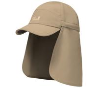 Jack Wolfskin Sun cap with neck protector Canyon Cap M hazel wood hazel wood