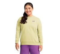Jack Wolfskin Celebrate The Paw Crewneck Sweatshirt Yellow 2XL Woman