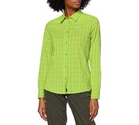 Jack Wolfskin Centaura Flex Shirt Women's Shirt - Bright Lime Checks, X-Large