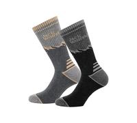 Jack Wolfskin Cotton socks Mount Multi Sock CL C 44-46 black / grey Black / Grey
