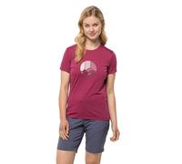 Jack Wolfskin Crosstrail T-Shirt Shortsleeve Sangria red L