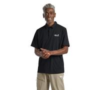 Jack Wolfskin Delfami Short Sleeve Polo Black S Men