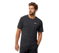Jack Wolfskin Men's Delgami S/S M T-Shirt, Black, XXL