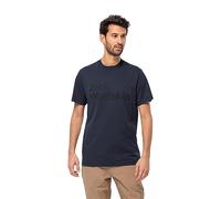 Jack Wolfskin Men’s organic cotton T-shirt Brand T-Shirt Men S blue night blue