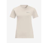 Jack Wolfskin Essential Short Sleeve T-shirt Beige S Woman