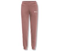 Jack Wolfskin Essential Women Jogging Pants Pink Cotton L