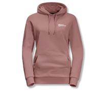 Jack Wolfskin Essential Womens Cotton Hooded Sweatshirt Pink XS