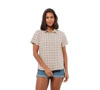 Jack Wolfskin Women's Febla Shirt W Blouse, Sand Storm Checks, M