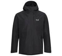 Jack Wolfskin Men’s waterproof rain jacket with 3-in-1 system Flextrail 2L Jacket Men M black black