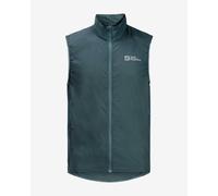 Jack Wolfskin Gravex Wind emerald green windbreaker vest. - M