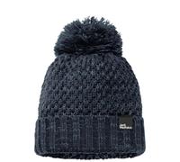 Jack Wolfskin Higloft Knit Womens Warm Winter Hat with Pom Pom 1908011-1010