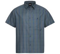 Jack Wolfskin Men’s cotton shirt Hot Trail Shirt Men M check blue orchid CHECK blue orchid