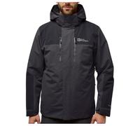(M, Phantom) Jack Wolfskin Mens Jasper 3 In 1 Waterproof Windproof Breathable Jacket