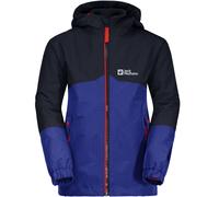 Jack Wolfskin Kids Iceland 3 In 1 Waterproof Fleece Lined Jacket - Active Blue