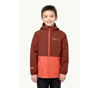 Jack Wolfskin Kids Snowy Days Jacket Colour: RUST, Size: 164