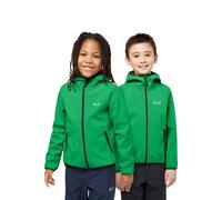 Jack Wolfskin Kids’ softshell jacket with hood Fourwinds Jacket Kids 128 mystic green mystic green