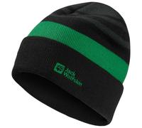 Jack Wolfskin - Kid's Stripy Knit Beanie - Beanie size 51-53 cm, black