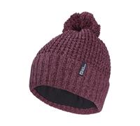 Jack Wolfskin Lined beanie with bobble Medley Knit Beanie Women M amaranth amaranth