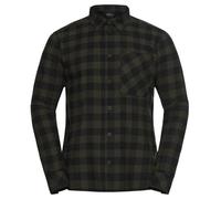 Jack Wolfskin Men’s flannel shirt Lite Flannel Shirt Men L check obsidian moss CHECK obsidian moss