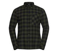 Jack Wolfskin Men’s flannel shirt Lite Flannel Shirt Men XL check obsidian moss CHECK obsidian moss