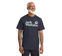 Jack Wolfskin Men’s organic cotton T-shirt Brand T-Shirt Men M brand t dark navy BRAND T dark navy