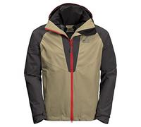Jack Wolfskin Men Apex Summer Peak Hardshell Jacket - Sandstone, 2X-Large