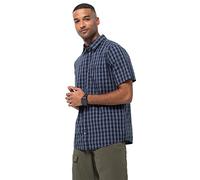 Jack Wolfskin Men Hot Springs Shirt - Night Blue Checks, Small