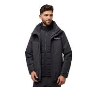 (M, Phantom) Jack Wolfskin Mens Jasper 3 In 1 Waterproof Windproof Breathable Jacket