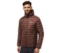 Jack Wolfskin Men's Passamani Down Hooded Jacket, Brown L