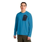 Jack Wolfskin Men’s long-sleeved functional shirt Prelight Trail Crew Men M aurora blue aurora blue
