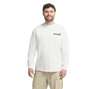 Jack Wolfskin Men’s organic cotton long-sleeved top Confident LS T-Shirt Men 3XL trail stark white TRAIL stark white