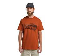 Jack Wolfskin Men’s organic cotton T-shirt Brand T-Shirt Men M burnt orange burnt orange