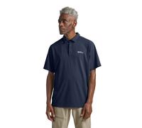 Jack Wolfskin Men’s polo shirt Delgami Polo Men M blue night blue