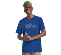 Jack Wolfskin Men’s short sleeved functional shirt Peak Graphic T-Shirt Men M new mountain blue orchid NEW MOUNTAIN blue orchid