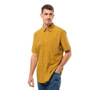 Jack Wolfskin Men’s short-sleeved hiking shirt Hot Springs Shirt Men M curry check Curry Check