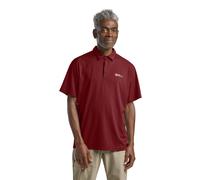 Jack Wolfskin Men’s short sleeved polo shirt Delgami Polo Men 2XL deep ruby Deep Ruby