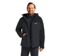 Jack Wolfskin Men’s waterproof 3-in-1 jacket Wild Places 3in1 Jacket Men M phantom Phantom