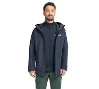 Jack Wolfskin Men’s waterproof rain jacket with 3-in-1 system Litestride 3in1 Jacket Men 2XL midnight sky midnight sky