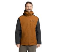 Jack Wolfskin Men’s waterproof rain jacket with hood Rainrush 2L Jacket Men XL autumn leaves autumn leaves