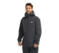 Jack Wolfskin Men’s waterproof rain jacket with hood Rockpaw 3L Jacket Men 2XL phantom Phantom