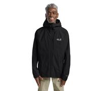 Jack Wolfskin Men’s waterproof rain jacket with hood Tempest 2L Jacket Men L black black