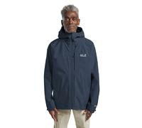 Jack Wolfskin Men’s waterproof rain jacket with hood Tempest 2L Jacket Men M midnight sky midnight sky