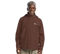 Jack Wolfskin Men’s waterproof rain jacket with hood Trailtime 2L Jacket Men M hot choc hot choc
