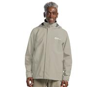 Jack Wolfskin Men’s waterproof rain jacket with hood Trailtime 2L Jacket Men XL linen Linen