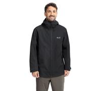 Jack Wolfskin Men’s waterproof rain jacket with hood Wildbound 2L Jacket Men 3XL phantom Phantom