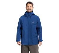 Jack Wolfskin Men’s waterproof rain jacket with hood Wildbound 2L Jacket Men XL blue orchid blue orchid