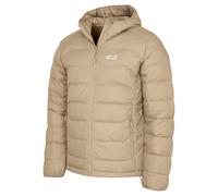 (L, Hazel Wood) Jack Wolfskin Mens Wild Pass Down Windproof Water Repellent Hoody Jacket