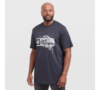 Jack Wolfskin Men’s organic cotton T-shirt Brand T-Shirt Men 2XL wood dark navy WOOD dark navy