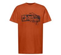 Jack Wolfskin Men’s organic cotton T-shirt Brand T-Shirt Men S burnt orange burnt orange