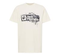 Jack Wolfskin Men’s organic cotton T-shirt Brand T-Shirt Men 2XL wood cotton white WOOD Cotton white